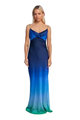 Rat & Boa Beliza Dress Blue Ombre Size S / Au 8