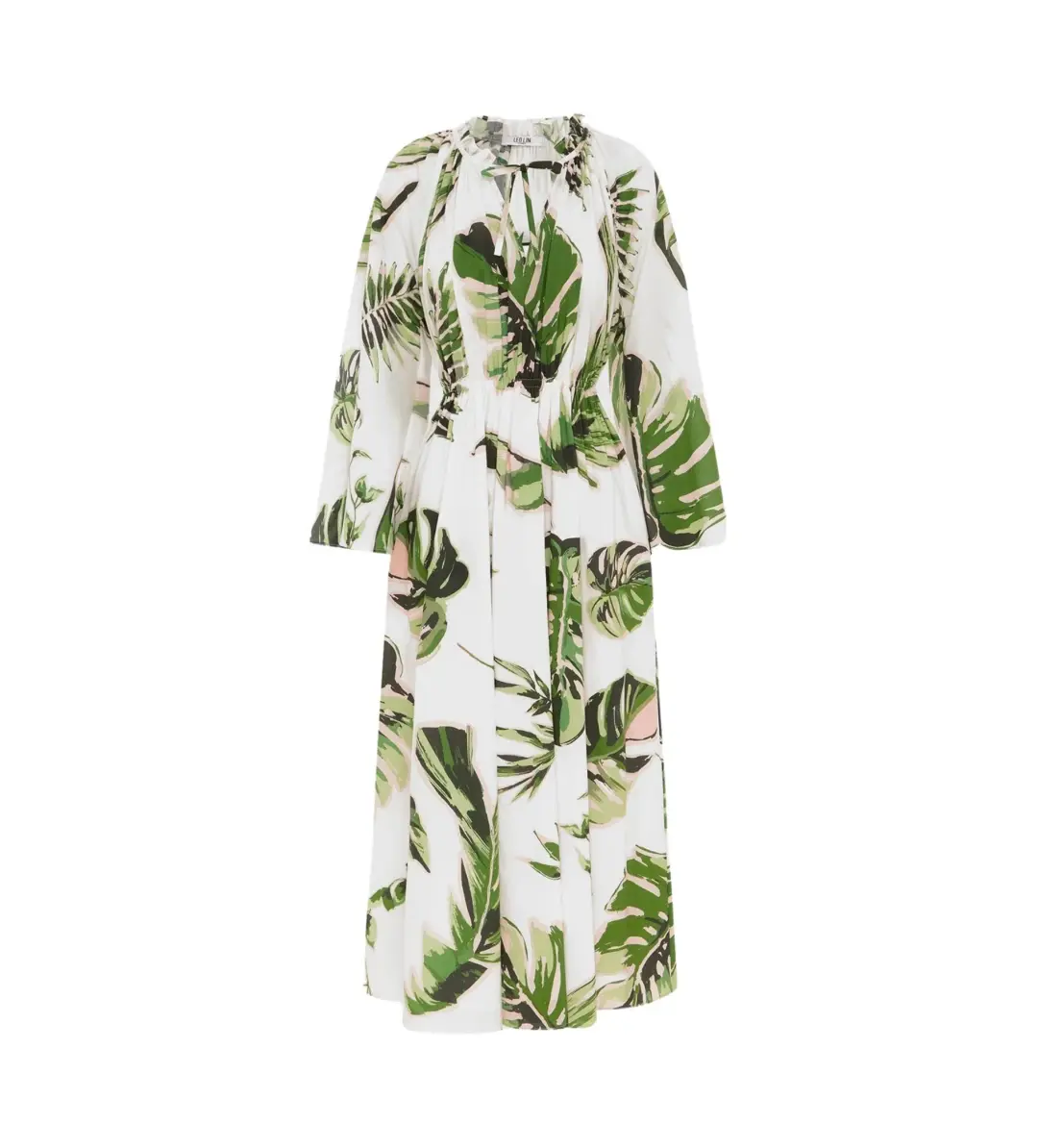 Leo Lin Alexia Midi Dress in Botanica Print Size 16 for rent on The Volte - main image