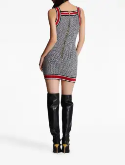 Balmain Jacquard Knit Mini Dress Multi Size 38/Au 10 for rent on The Volte - image 3