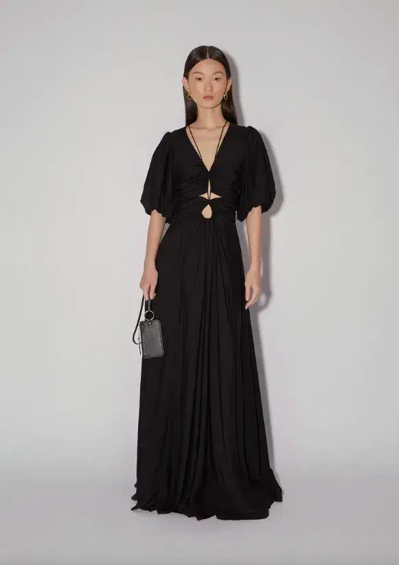 Magali Pascal The Pallida Maxi Dress Black Size 12 for rent on The Volte - main image