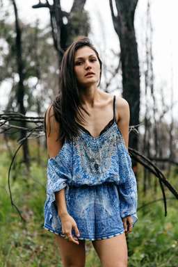 Camilla Bosphorous Drop Shoulder Playsuit Size 8 for rent on The Volte - image 8