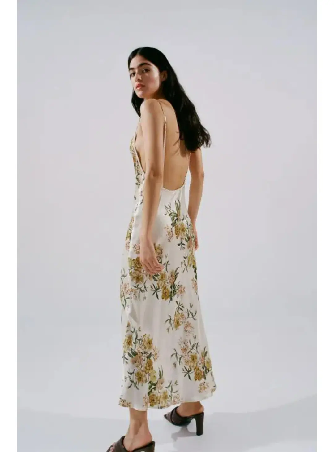 Bec & Bridge Louella Satin Maxi Dress Floral Size AU 6 for rent on The Volte - main image