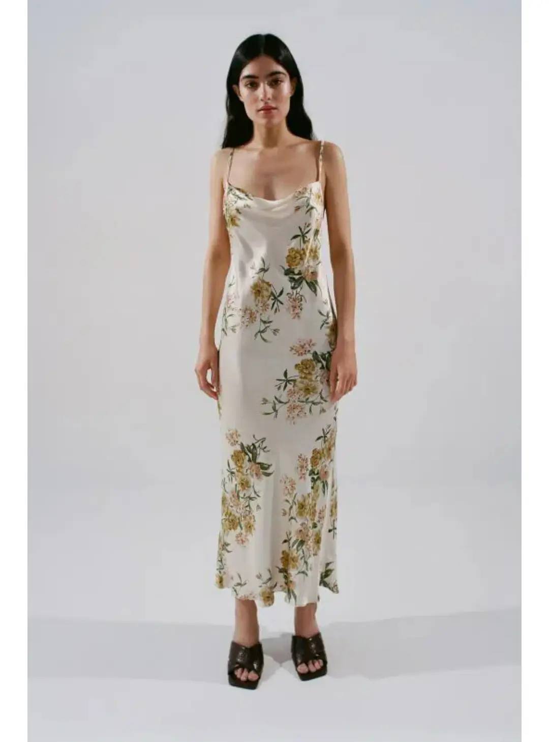 Bec & Bridge Louella Satin Maxi Dress Floral Size AU 6 for rent on The Volte - main image