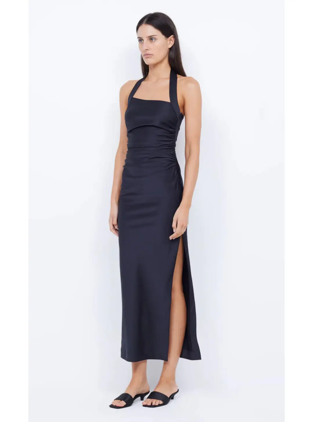 Bec & Bridge Ula Asym Dress Black Size AU 8 for rent on The Volte - main image