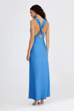 Significant Other Lara Backless Dress Azure Blue Size 10 for rent on The Volte - image 2