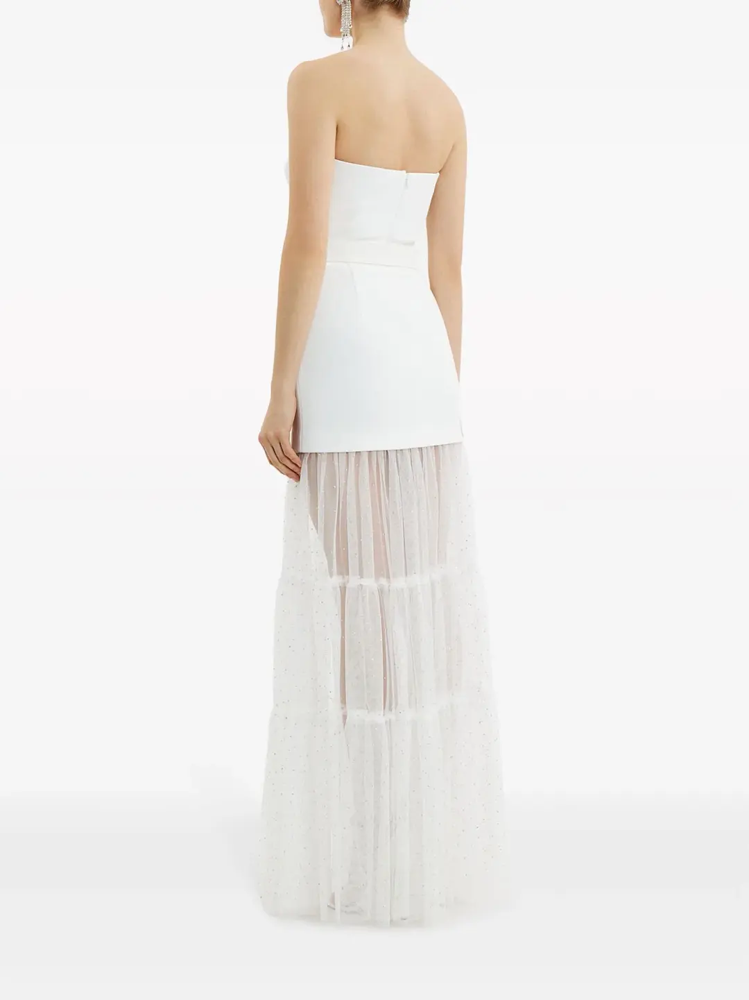 Rebecca Vallance Mirabella Strapless Gown Ivory Size 12 for rent on The Volte - main image