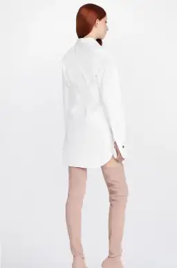 Dion Lee Tuxedo Corset Shirt Dress Ivory Size 12 for rent on The Volte - image 3