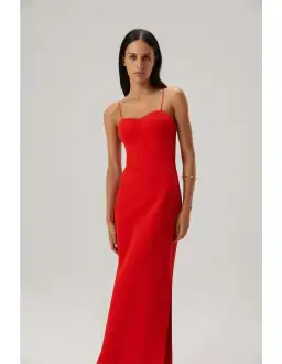 Misha Formal Dress Red Size 6 for rent on The Volte - image 2