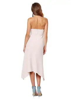 Bec and Bridge Lady Allure Cut-Out Dress Cream Size 6