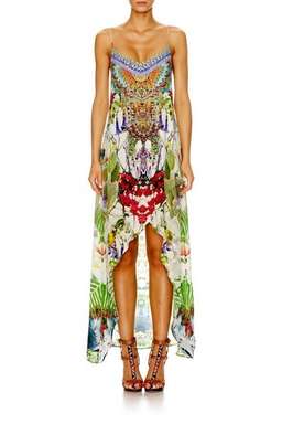Camilla Exotic Hypnotic Shoestring Double Layer Dress Size 8