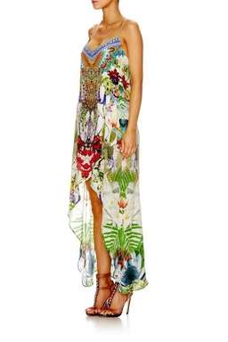 Camilla Exotic Hypnotic Shoestring Double Layer Dress Size 8