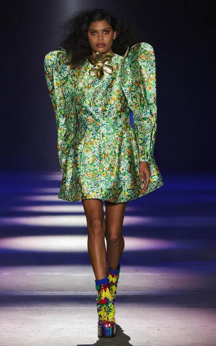 Alemais Francis Petal Mini Dress Floral Size 10 - Image 1