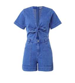 Seed Heritage Bow Denim Romper Blue Size AU 6 for rent on The Volte - image 5