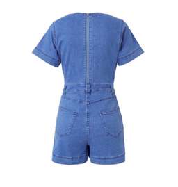 Seed Heritage Bow Denim Romper Blue Size AU 6 for rent on The Volte - image 4