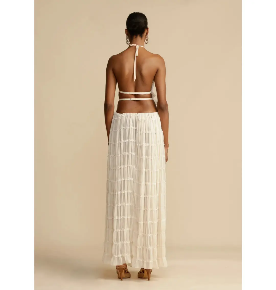 Arcina Ori Juliette Halter Top Cream Size S / AU 8 for rent on The Volte - main image