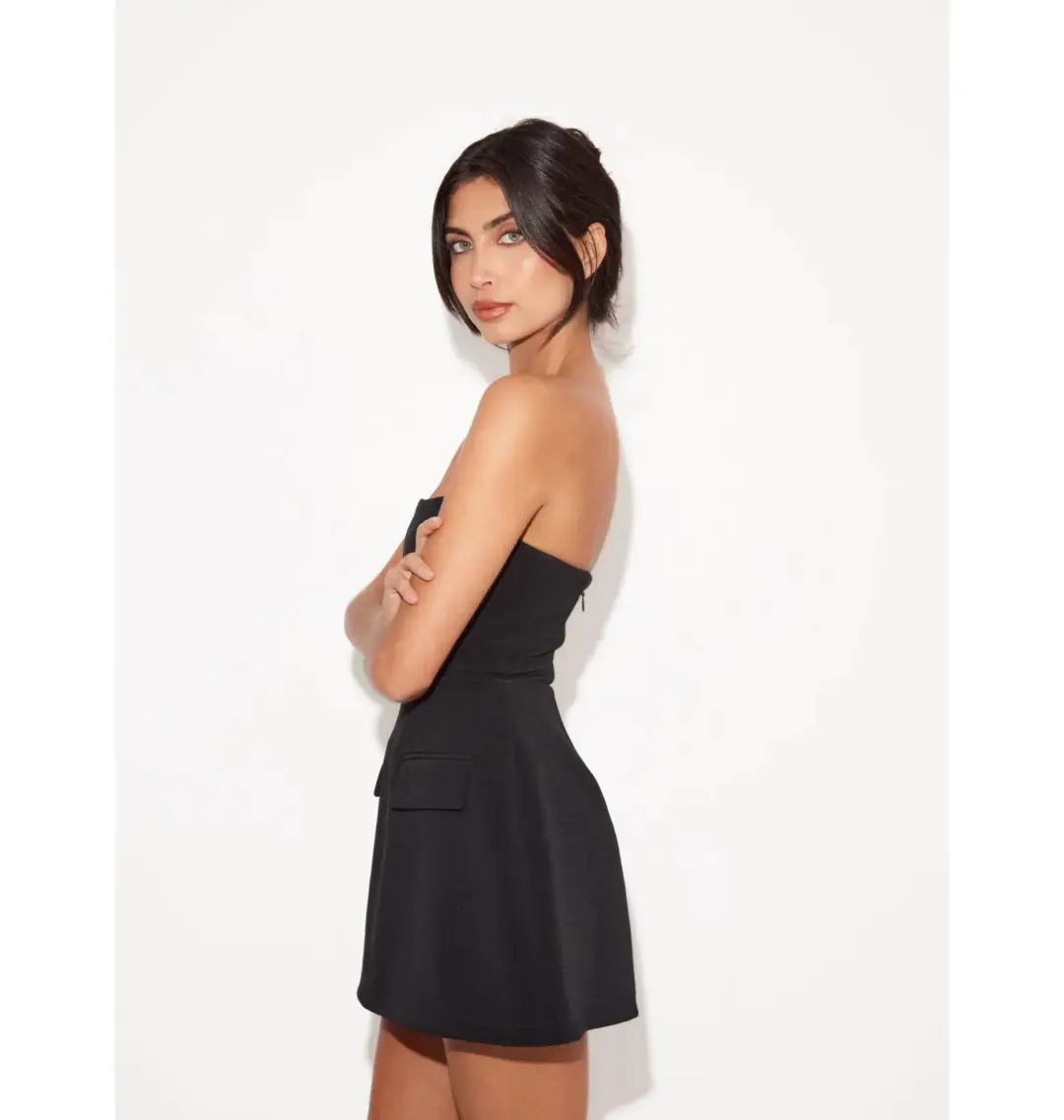 Odd Muse The Ultimate Muse Strapless Dress in Black Size XS / AU 6 for rent on The Volte - main image
