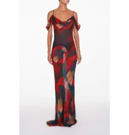 Rat & Boa Adriana Dress in Abstract Floral Print Size Small / AU 8 for rent on The Volte - image 1