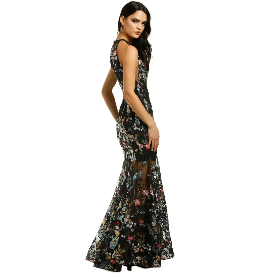 Bronx and Banco Paradise Gown in Black Size AU 6 for rent on The Volte - main image