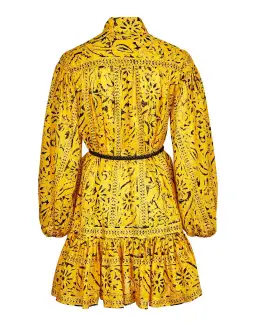 Zimmermann Lulu Drop Waist Dress in Yellow Print Size 3 / AU 14 for rent on The Volte - image 6