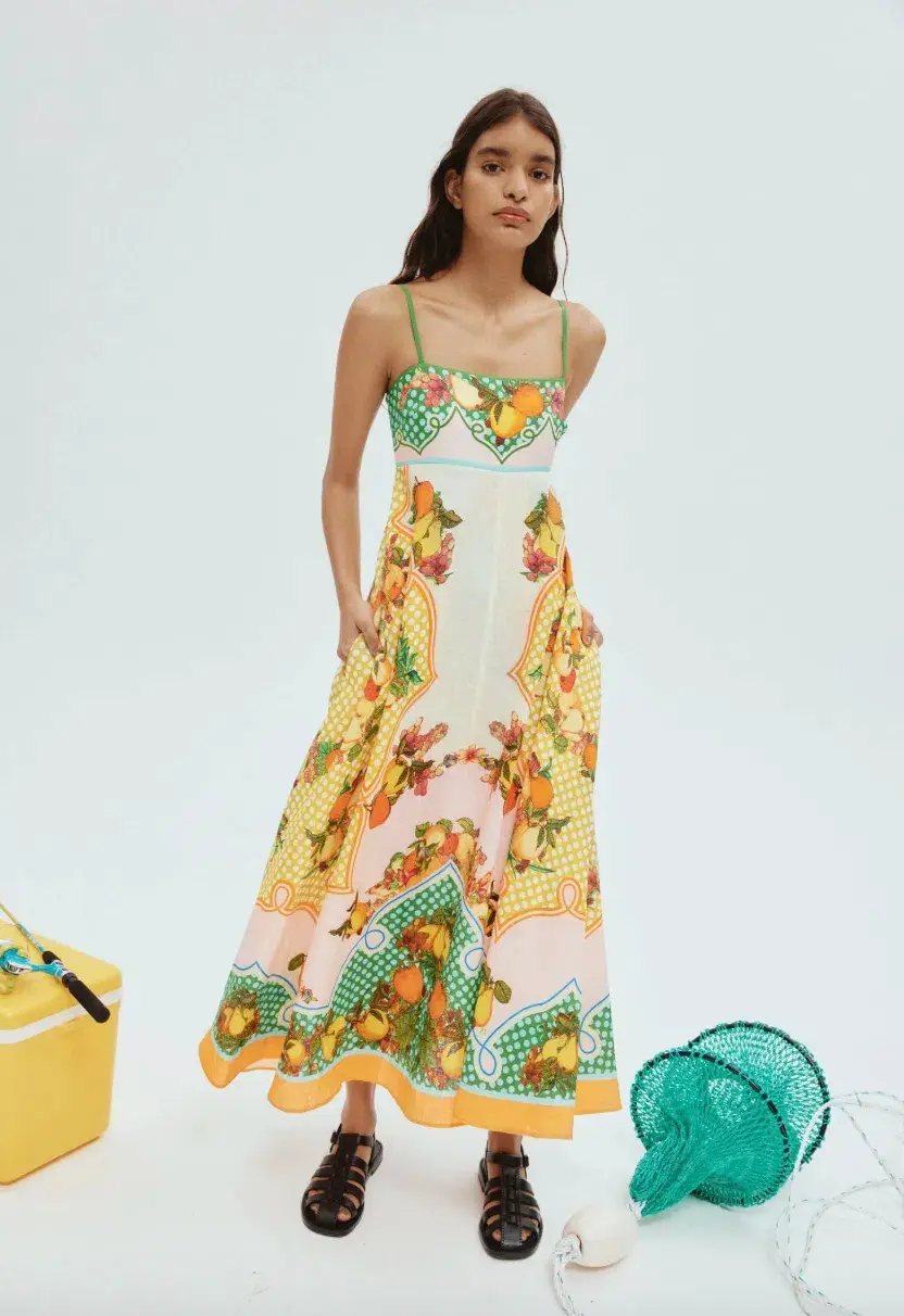 Alemais Lemonis Sundress Multi Size 16 for rent on The Volte - main image