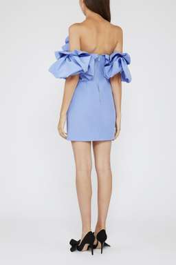 Acler Hitching Mini Dress Blue Size 6 for rent on The Volte - image 3