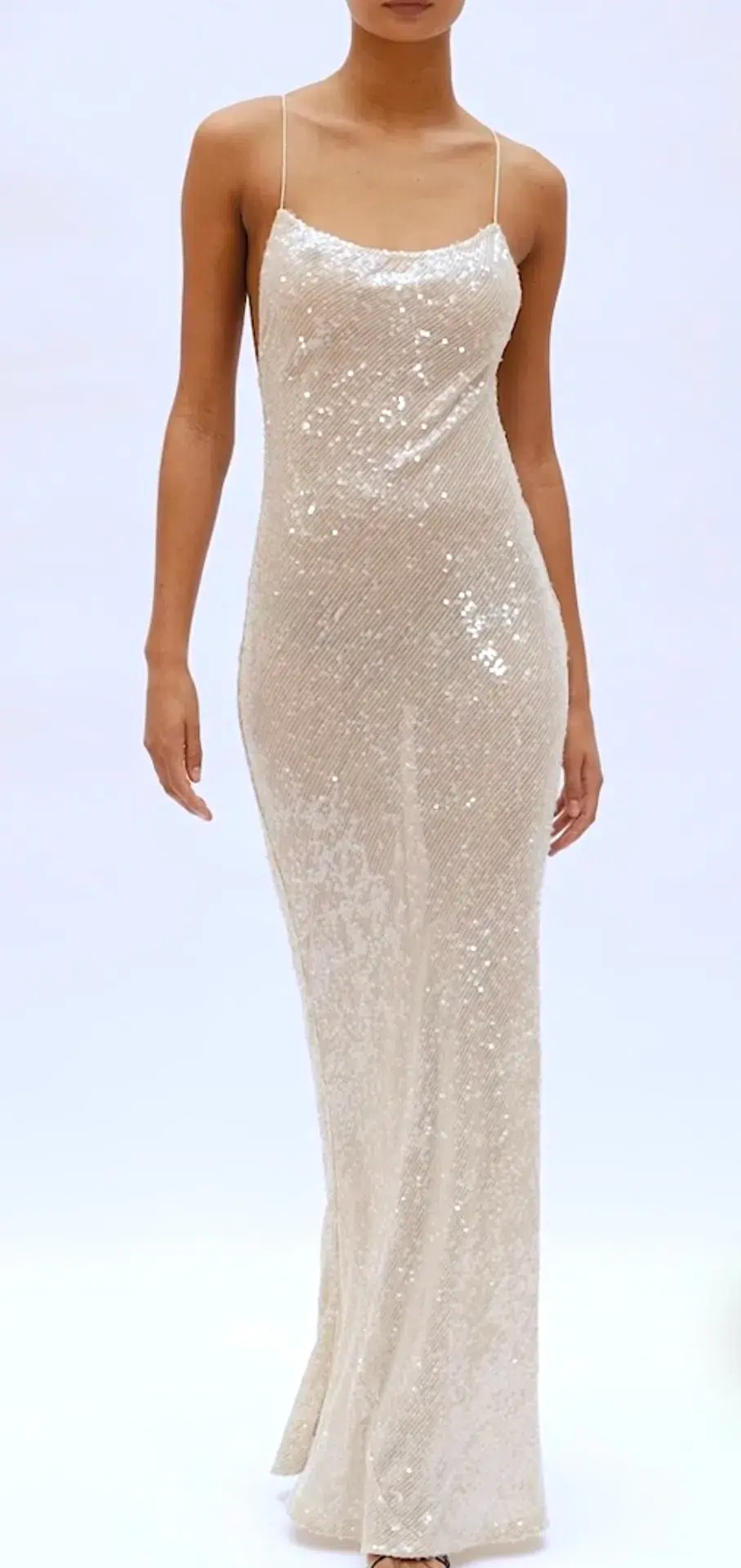 Rat & Boa Olympia Sequin Dress Ivory Size S / AU 8 for rent on The Volte - main image