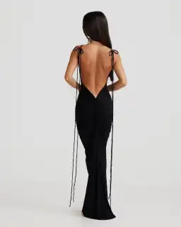 Melani The Label Gia Gown Black Size 6 for rent on The Volte - image 3