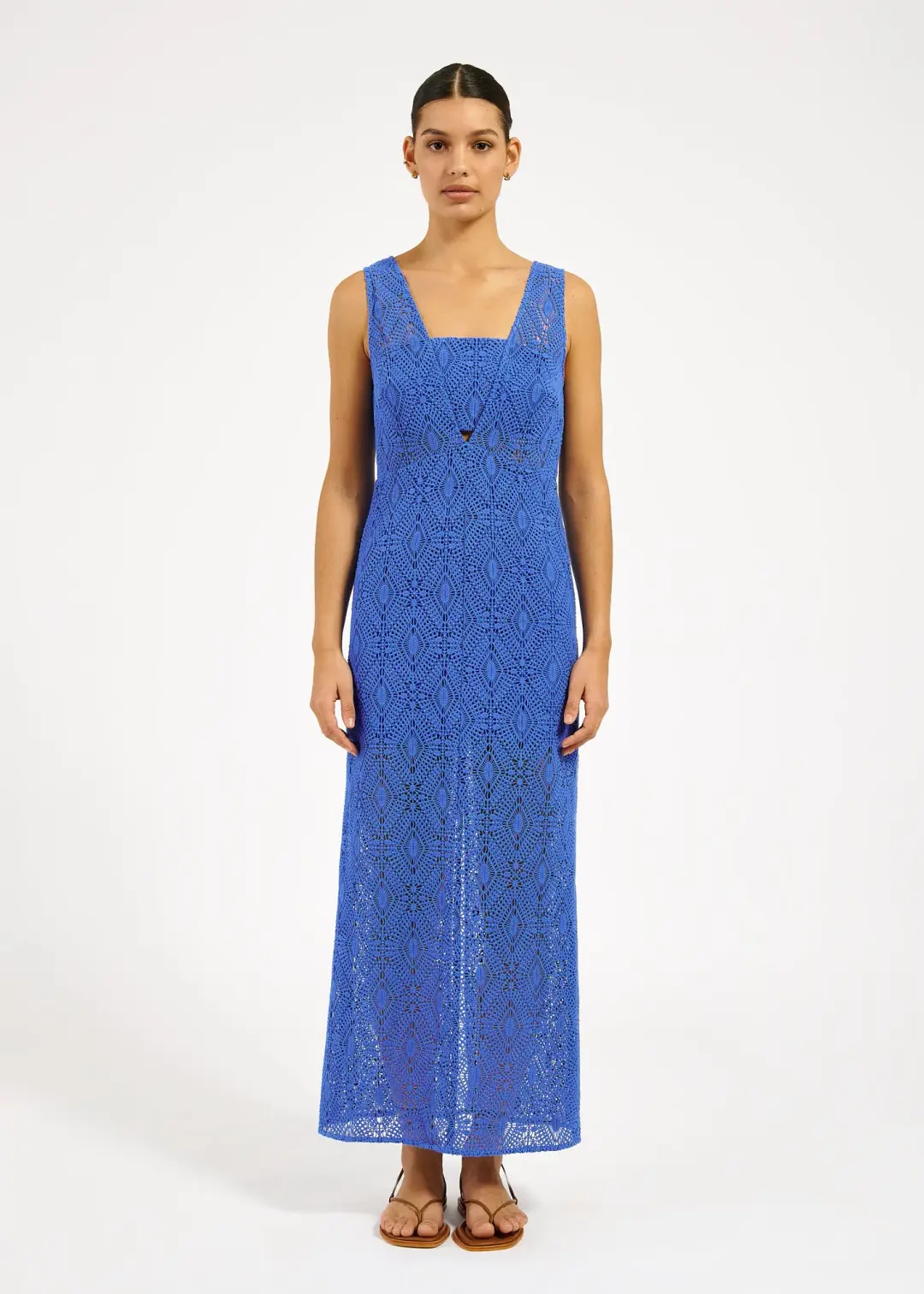 Roame Westwood Dress Cobalt Crochet Blue Size 1 / AU 8 for rent on The Volte - main image