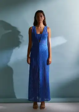 Roame Westwood Dress Cobalt Crochet Blue Size 1 / AU 8 for rent on The Volte - image 6