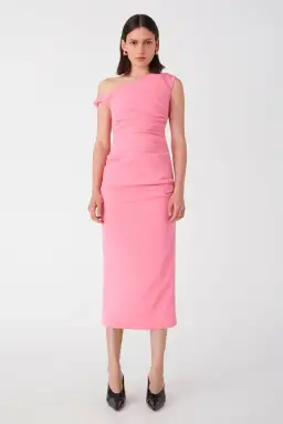 Misha Alaska Midi Dress Tulip Pink Size 8/S for rent on The Volte - image 1