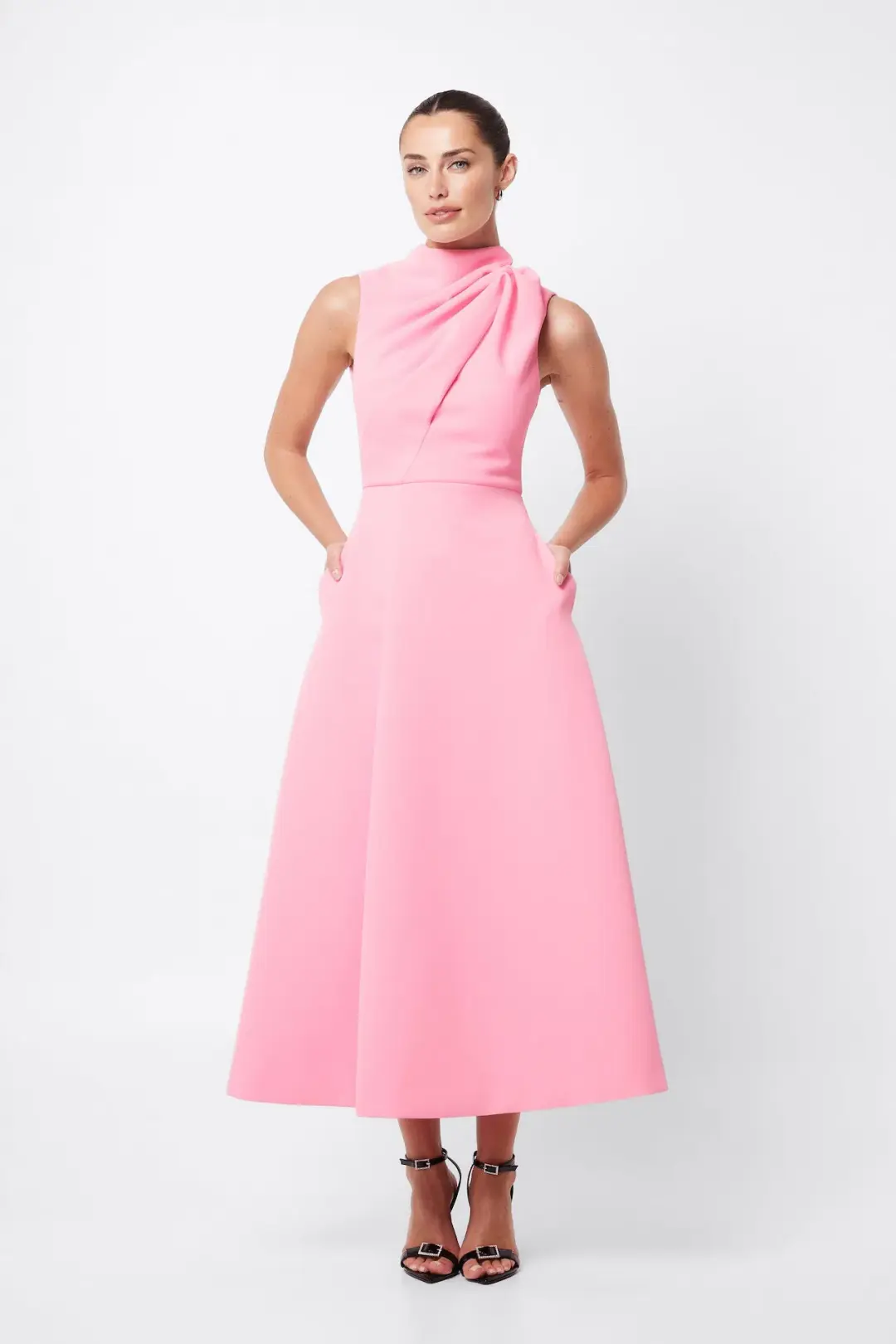 Mossman Cosmic Maxi Dress in Pink Size 10 for rent on The Volte - main image