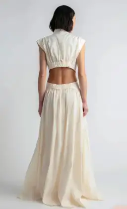 Camilla and Marc Oriella Dress Cream Size 10 for rent on The Volte - image 3