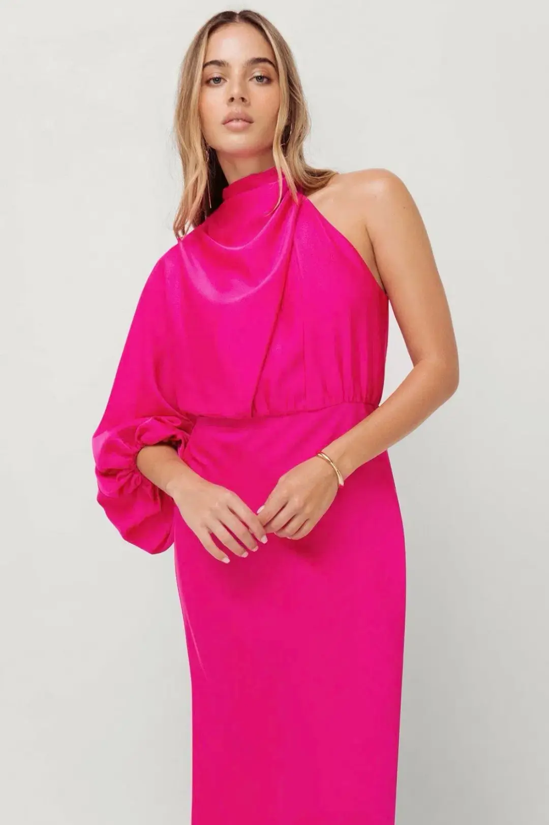 Sheike Olivia Maxi Dress Fuchsia Size 10 for rent on The Volte - main image
