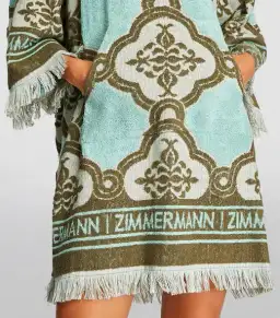 Zimmermann Lyre Fringed Terry Towel Mini Dress Blue Size 1 / AU 10 Toweling Coverup for rent on The Volte - image 4