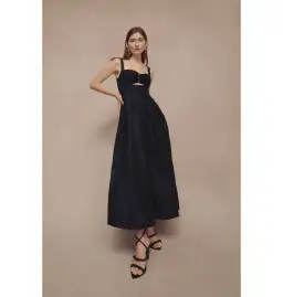 Aje Divinity Pearl Pin Midi Dress in Black Size AU 10 for rent on The Volte - image 5