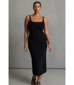 Bec & Bridge Be Mine Square Neck Dress Black Size AU 6