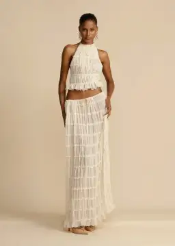 Arcina Ori Juliette Top and Skirt Cream Size S / AU 6-8 for rent on The Volte - image 1