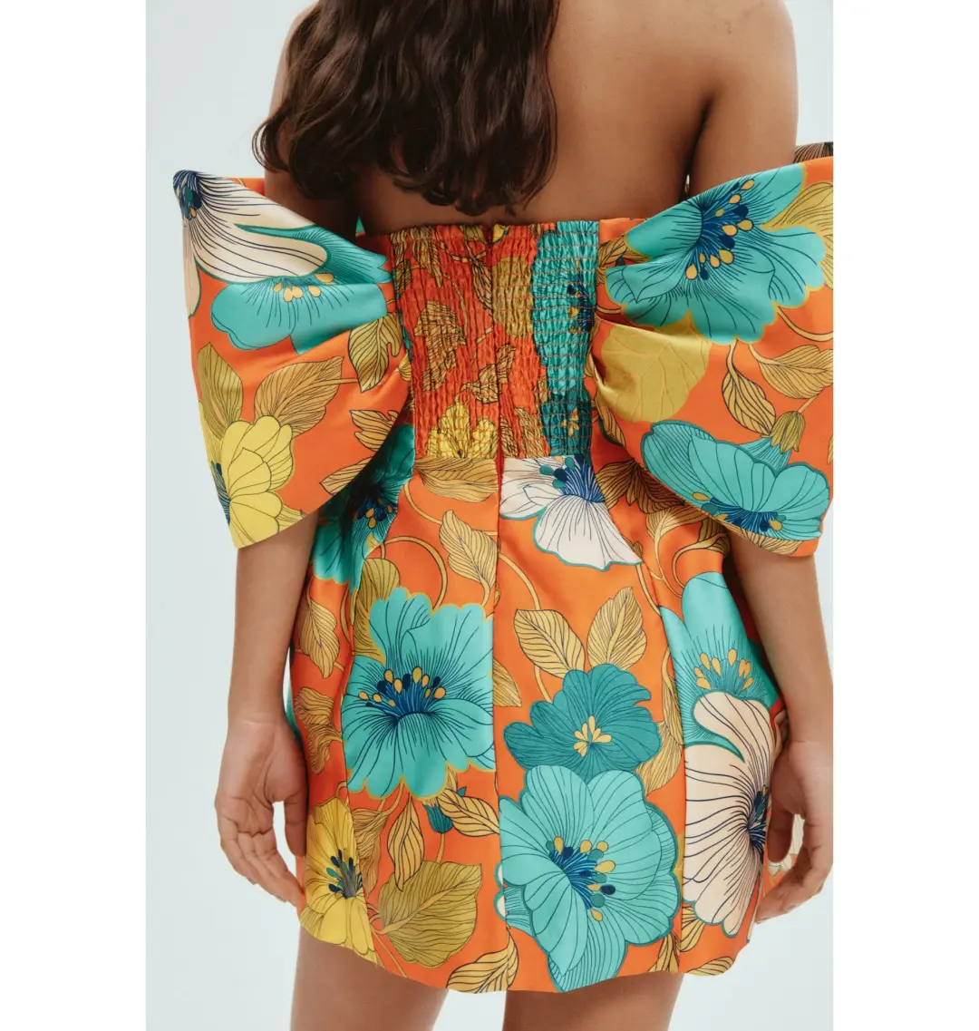 Alemais Piato Sculpt Mini Dress in Floral Size AU 10 for rent on The Volte - main image