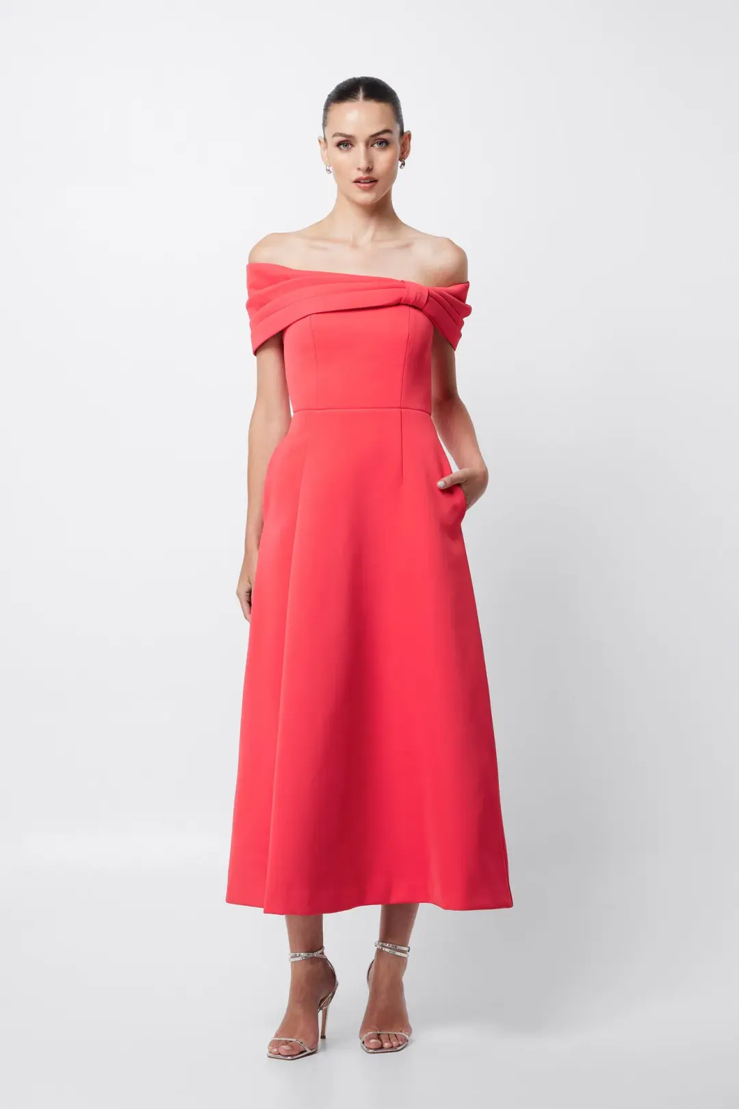 Mossman Wistful Maxi Dress in Watermelon Size 10 for rent on The Volte - main image