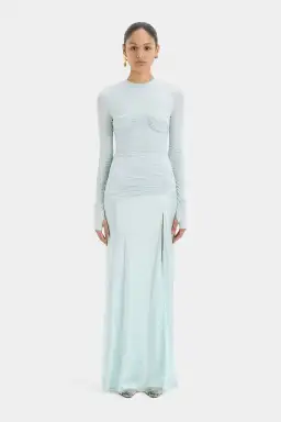 Sir The Label Alessia Draped Gown Ice Blue Size 10 for rent on The Volte - image 1