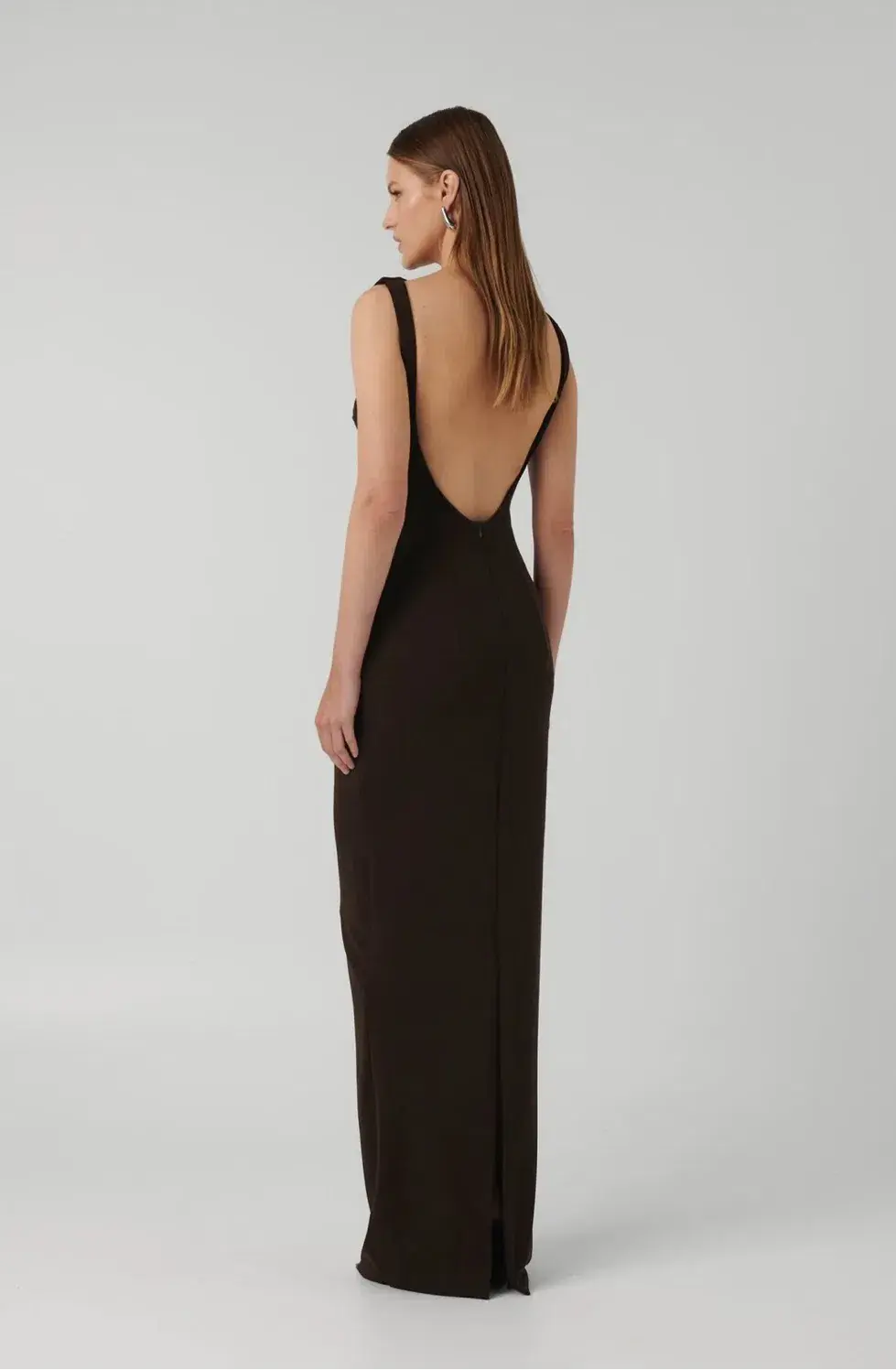 Effie Kats Verona Gown Coffee Size S/8 for rent on The Volte - main image