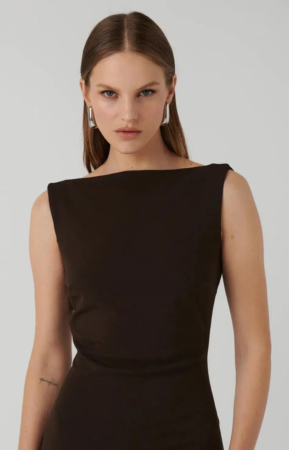 Effie Kats Verona Gown Coffee Size S/8 for rent on The Volte - main image