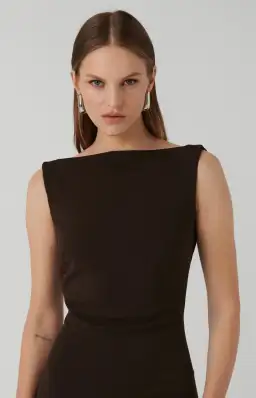 Effie Kats Verona Gown Coffee Size S/8 for rent on The Volte - image 2