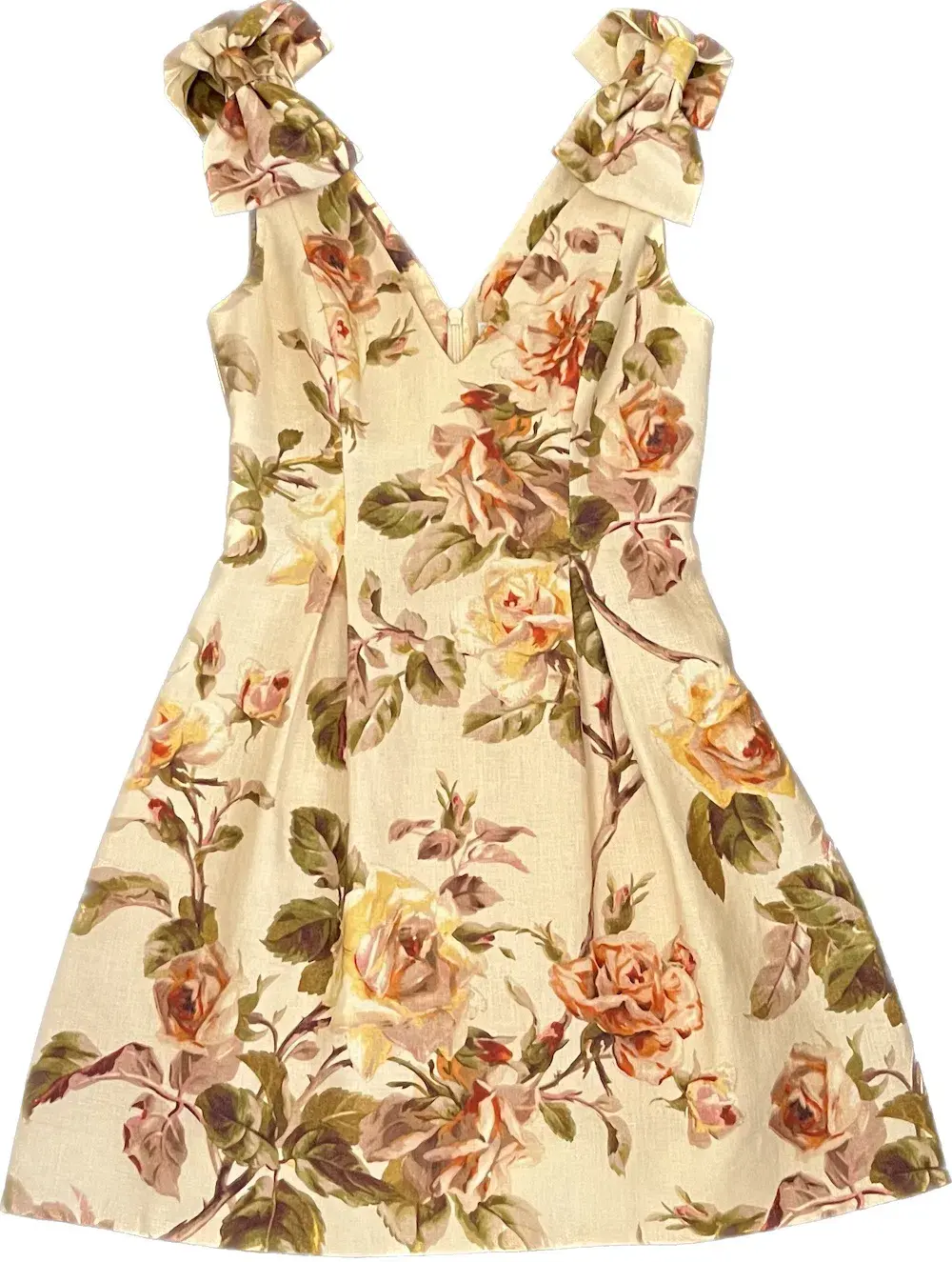 Zimmermann Resistance Tie Dress Mini Dress Autumn Rose Size 0/Au 8 - Image 2