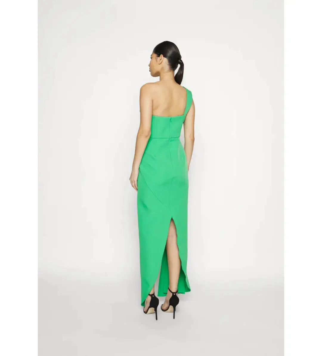 RACHEL GILBERT Luna One Shoulder Gown green size 8 for rent on The Volte - main image