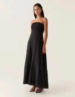 AJE Soundscape Maxi Dress Black Size AU 8 for rent on The Volte - image 1