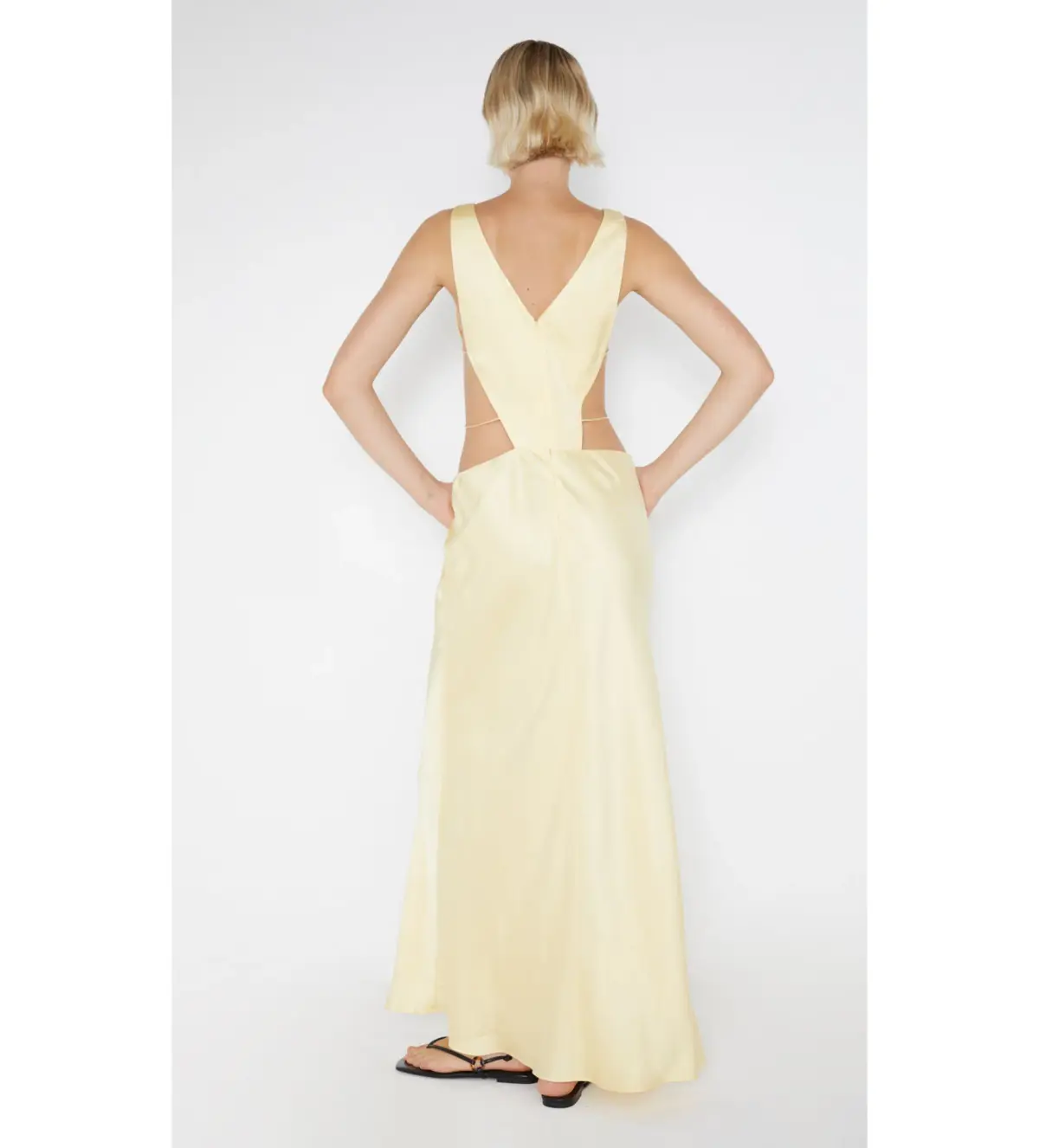 Bec & Bridge Agathe Diamond Dress Yellow Size 6 - Image 3