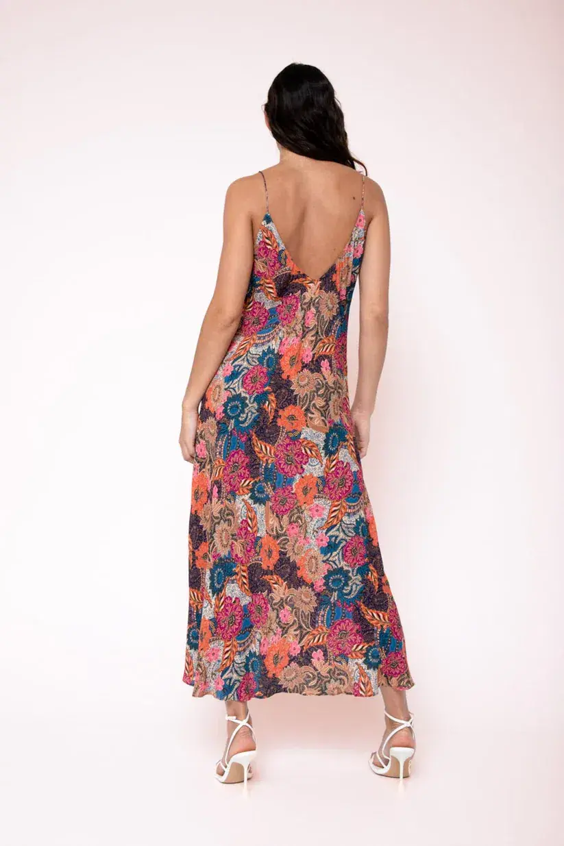 Kachel Lina Midi Slip Dress in Enchanted Garden Size M / AU 10 for rent on The Volte - main image