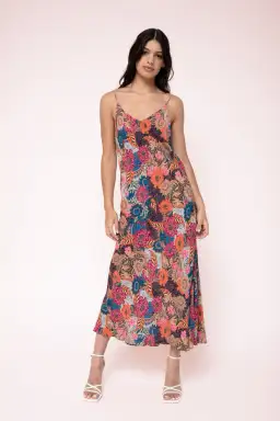Kachel Lina Midi Slip Dress in Enchanted Garden Size M / AU 10 for rent on The Volte - image 1