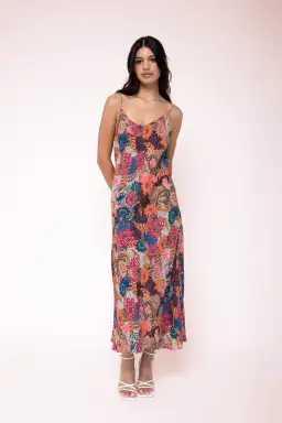 Kachel Lina Midi Slip Dress in Enchanted Garden Size M / AU 10 for rent on The Volte - image 4